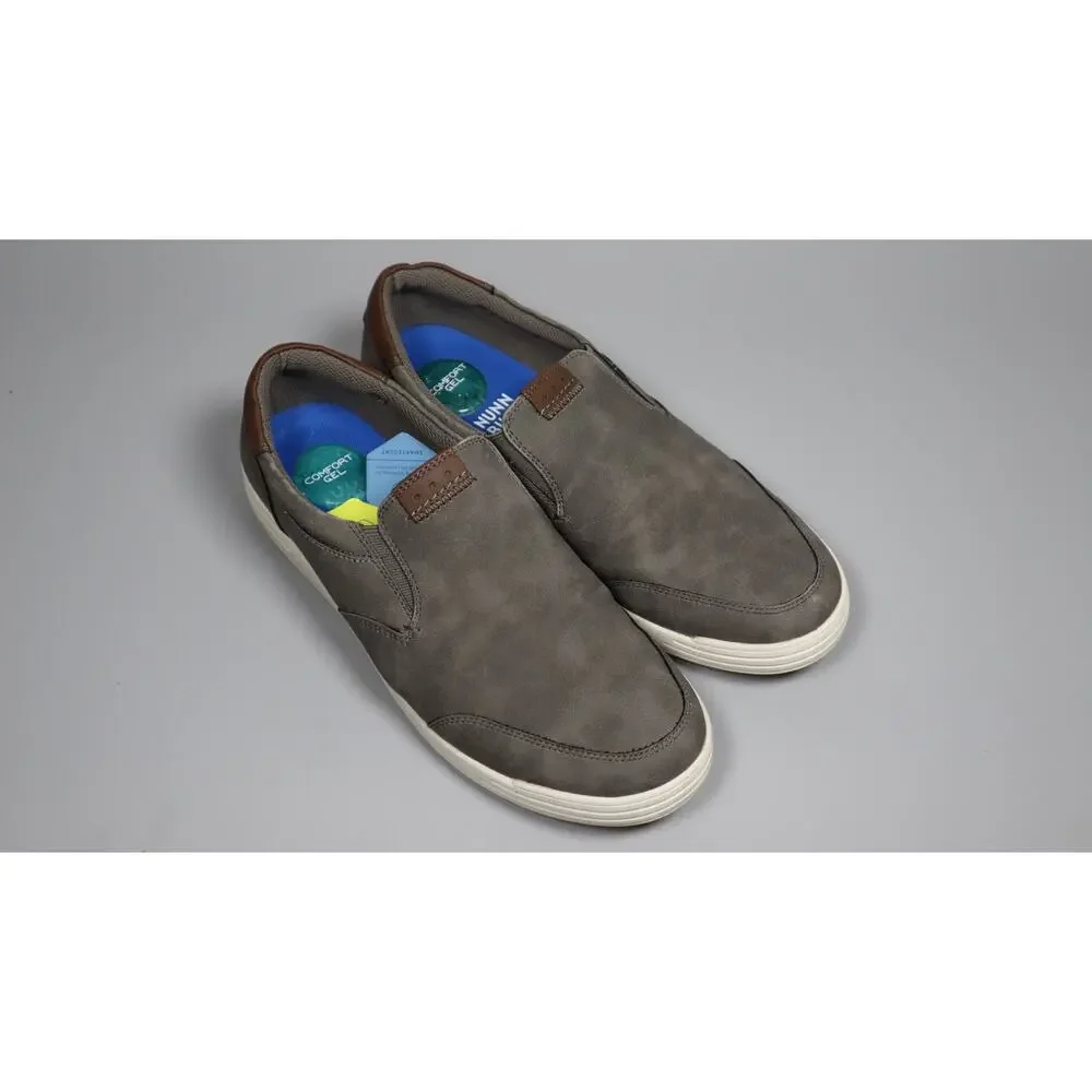 Nunn Bush Kore City Walk Men Grey Moc Toe Sneaker Slip On Loafer Shoe 11 Wide
